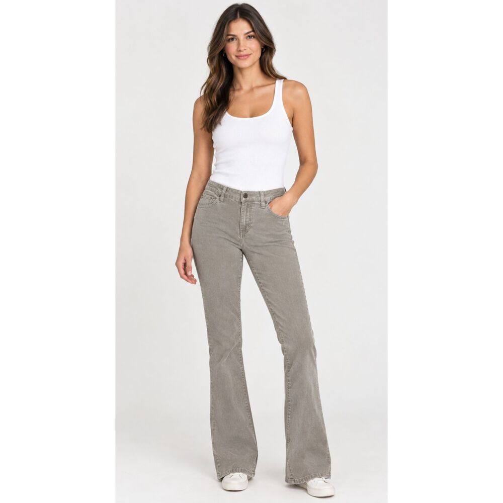 Abercrombie & Fitch Vintage Corduroy Low Rise Flare Pants Y2K Women's Size 26